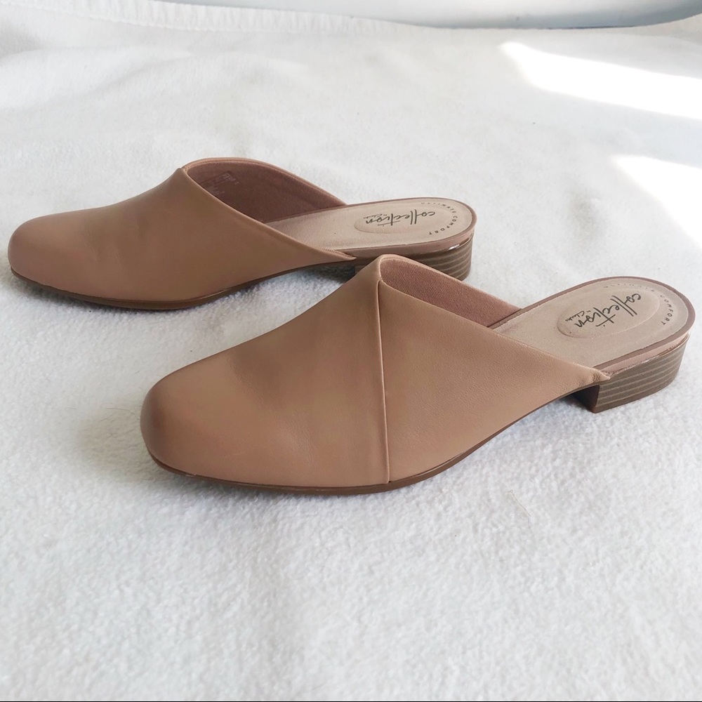 Clarks Juliet Willow Women’s Leather Mule in Color Praline, size US 10 Narrow - Picture 9 of 16